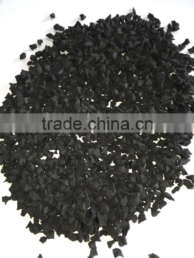 recycled sbr black rubber tire granules for running track construction