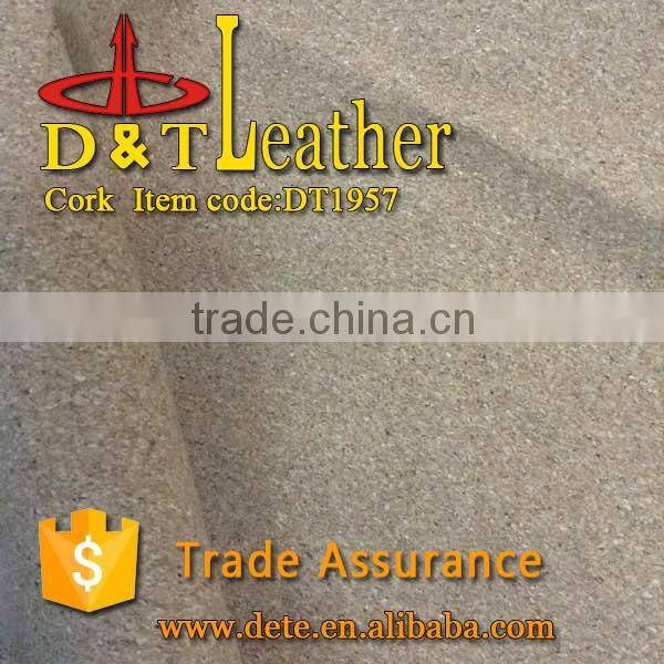 Natural cork leather for shoe heel