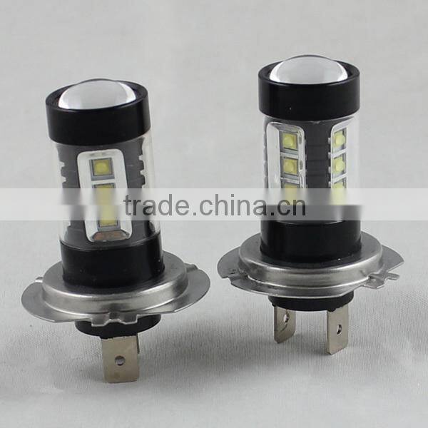 Car H7 OSRAM LED Fog Light 80W 16leds SMD Auto Led Daytime Running Lights Fog Lamp 360 Degree DRL Bulbs DC12V~24V LEDS
