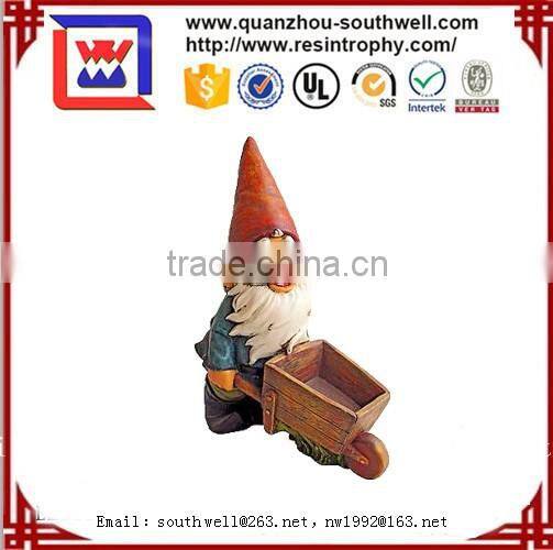 Beautiful garden decoration custom gnome resin statue