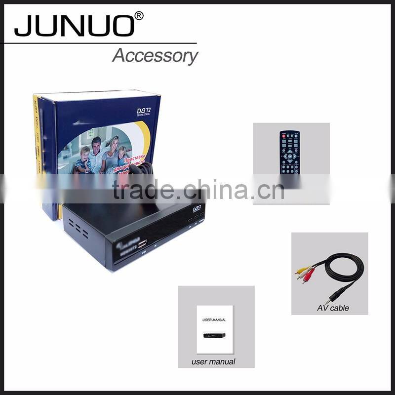 JUNUO china manufacture OEM good quality free to air tuner hd mpeg4 mstar isdb-t digital tv receiver Ecuador