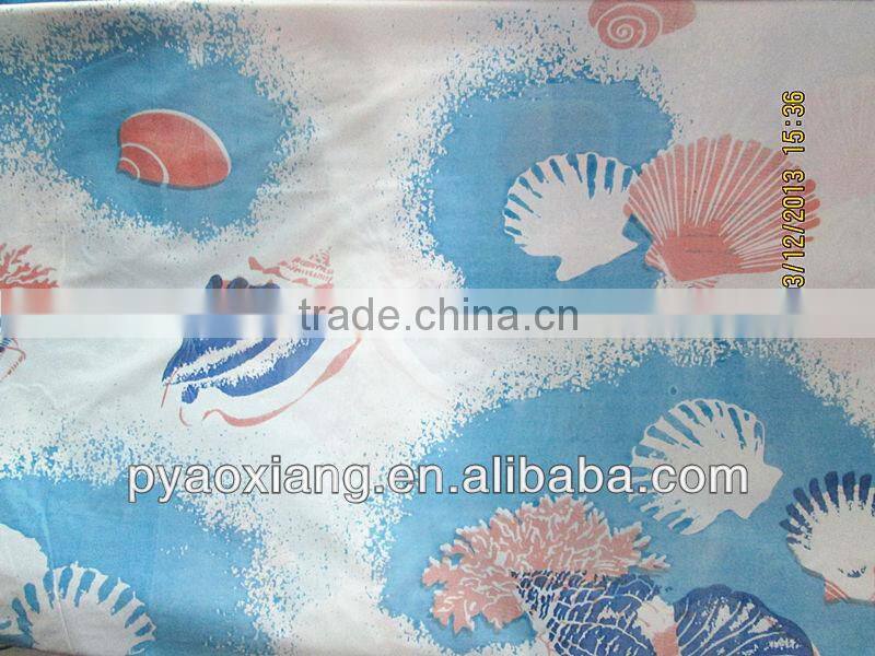 Best-Selling Durable Eco-friendly Ocean Purple Shower Or Bathroom Curtains With 12 Hooks For Department Store Hotel