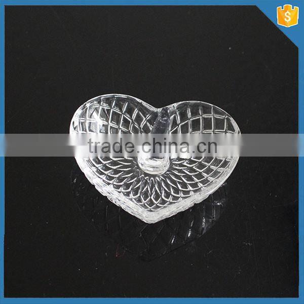 Heart shape handmade glass ring holder