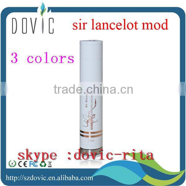 Tobeco newest innovation 18650/18350/18500 sir lancelot mod copper pin white /black sir lancelot mod
