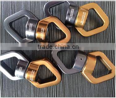 Heavy duty double loop spinning swiveltree swing strap swivel