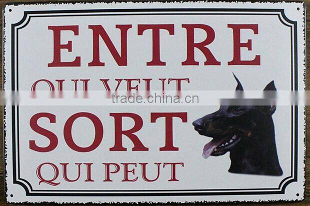 2015 Vintage hot dog signs metal signs wholesale