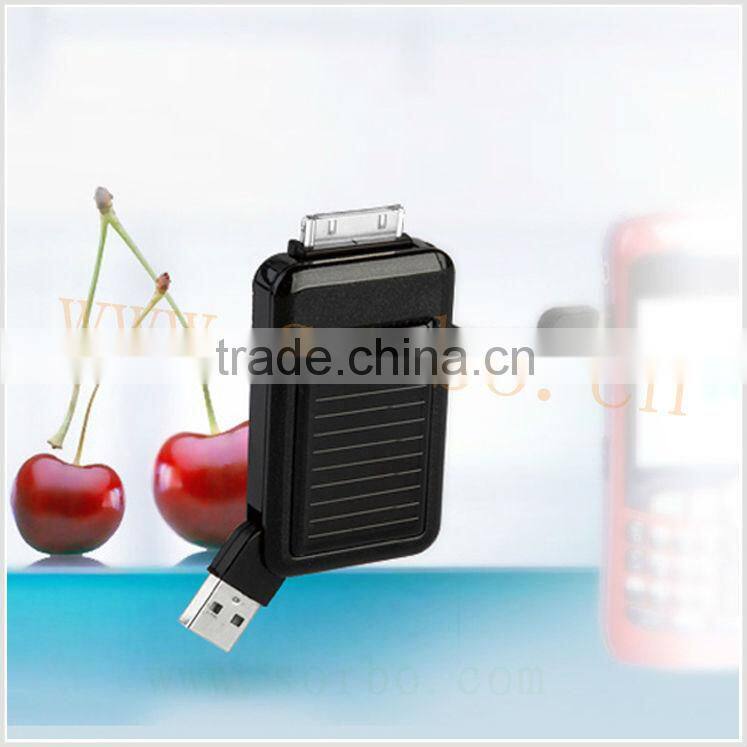 SORBO Wholesale Mini Portable Charger for Phone Strong Power Solar Mobile Phone Charger with Emergency LED Flashlight