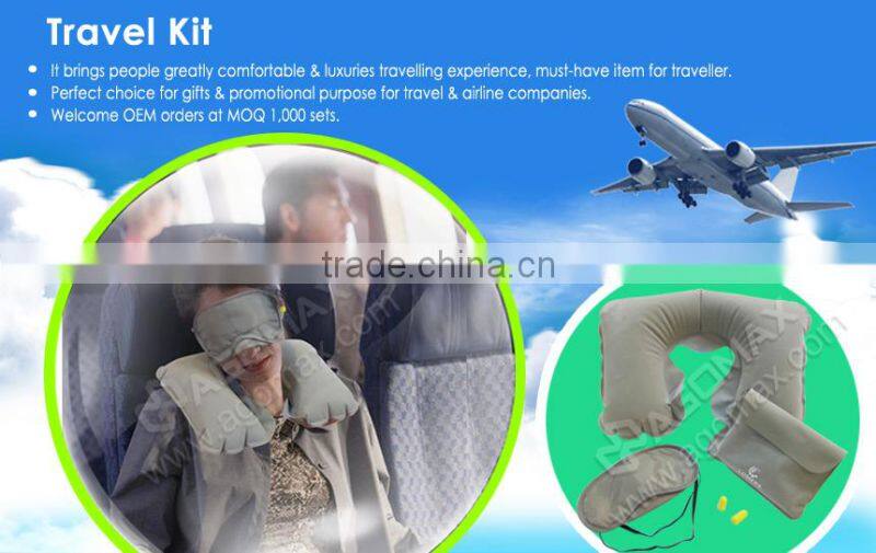 Customized OEM multi-use funny eyemask pillow travel set