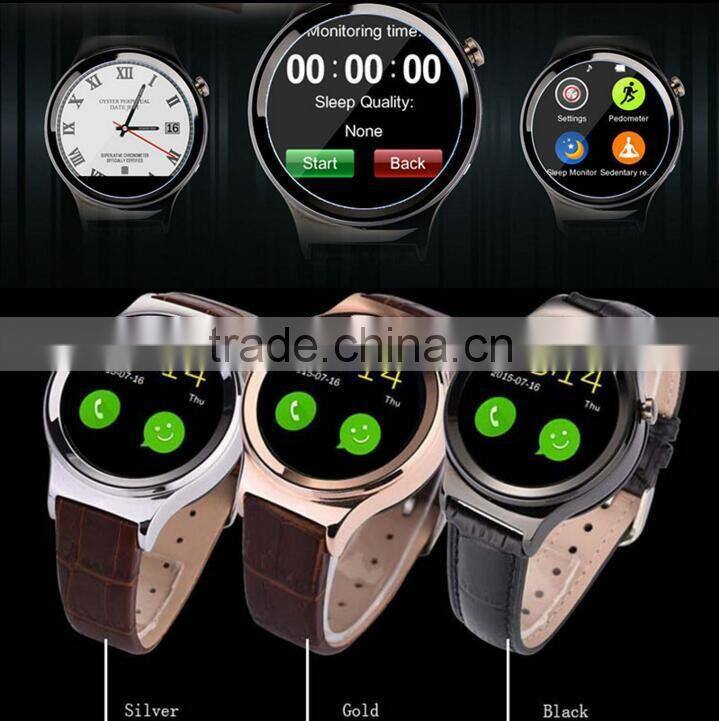 2015 New Smart Watch T3 Smartwatch Support SIM SD Card Bluetooth GPS SMS MP3 MP4 USB For Android and phone heart rate monitor