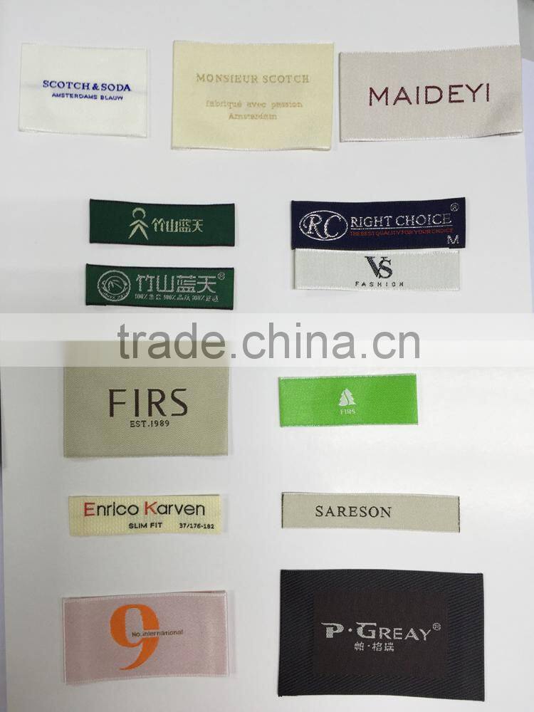 Customized High Quality Woven Clothing Labels Clothing Labels Iron On Garment labels