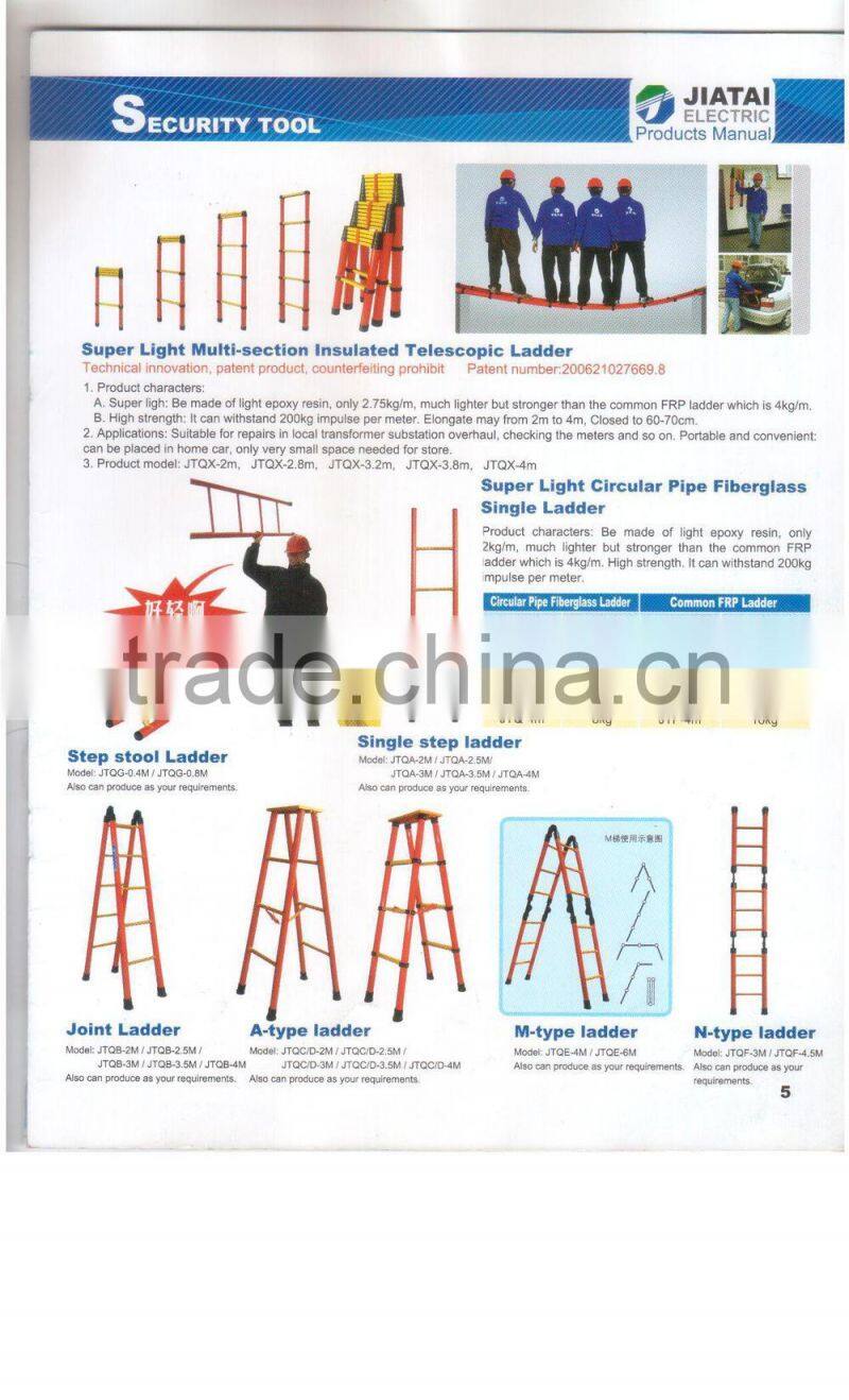 Fiberglass ultraprotable High voltage Brake Pull rod with 500KV