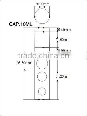 Circle Pattern Transparent lipgloss bottle