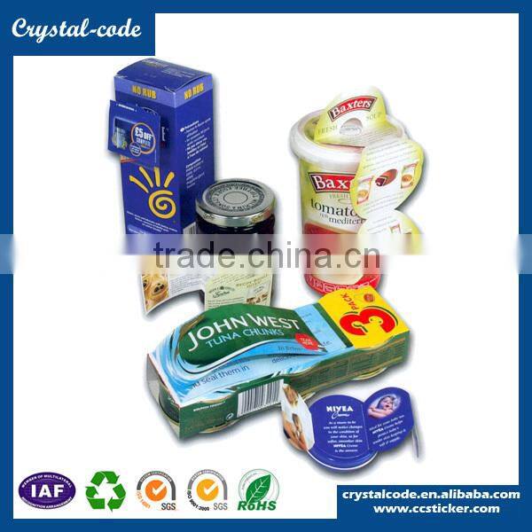 Paper popular adhesive sticker multilayer label