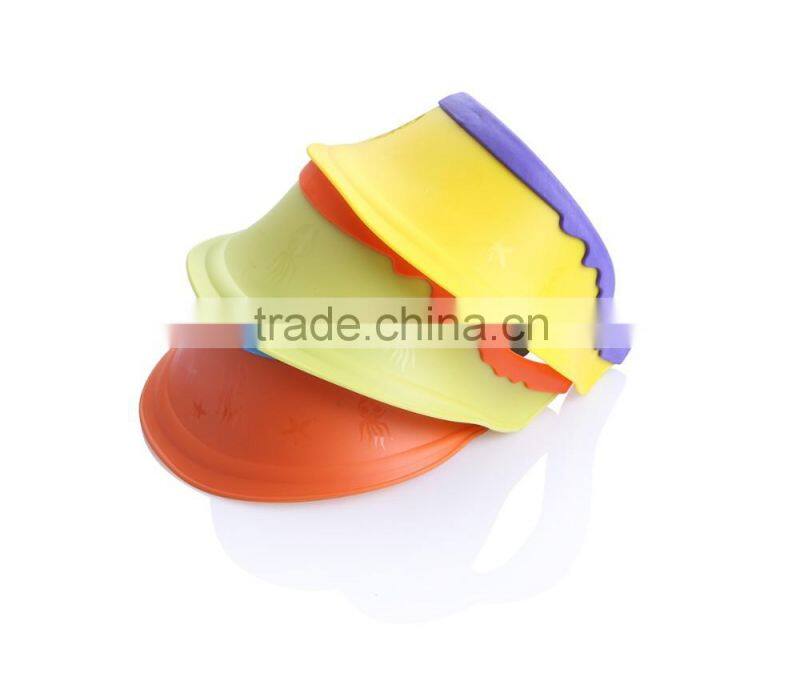 Plastic baby shower cap / protective bath cap