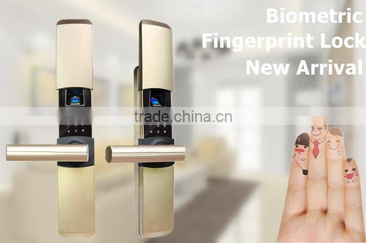 Left Hand Digital Biometric Smart Password Fingerprint Door Lock with Zinc Alloy