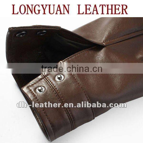 men's leather jackets with stand up collar