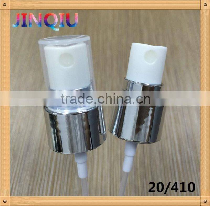 20/410 plastic micro sprayer fine mist sprayer with silvery plating