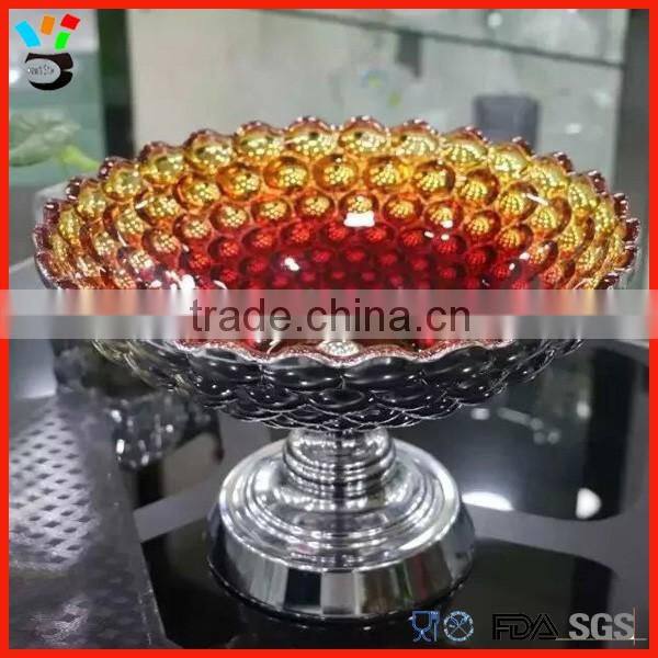 Deep Processing Crafts Hot Selling Big Size Metal Base Glass Award Trophy