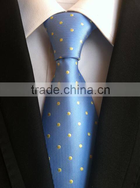Hot sale little dots polyster fabric neckties