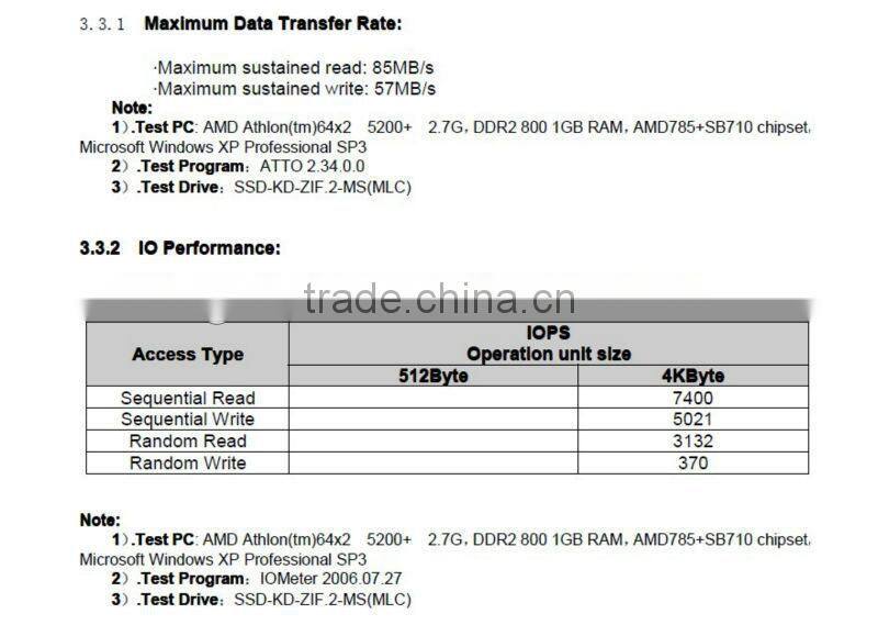 zif SSD flash module