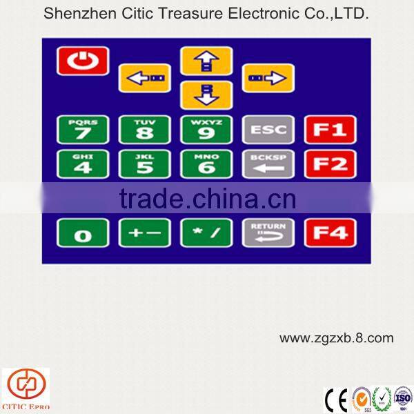 Reliable performance membrane keyboard sticker