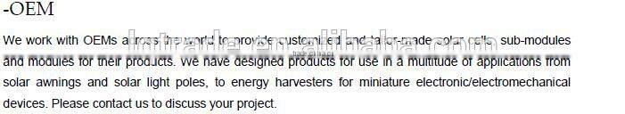 72W amorphous silicon flexible solar panels