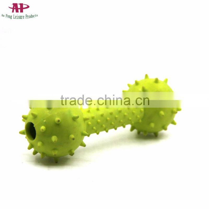 2016 Wholesale Pet Bell Toys Rubber Bone Dog Toys with Bell