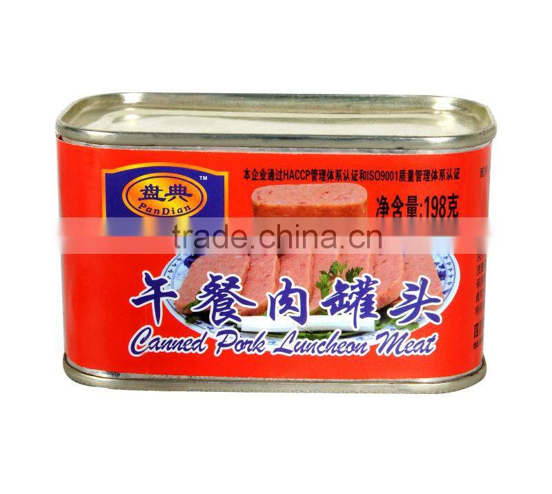 340g Canned Pork Luncheon Meat,Good taste 340g canned luncheon meat