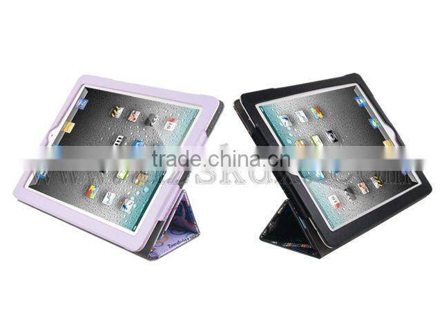 clearance sale SiKai girls cartoon PU leather case for the new ipad 3 2