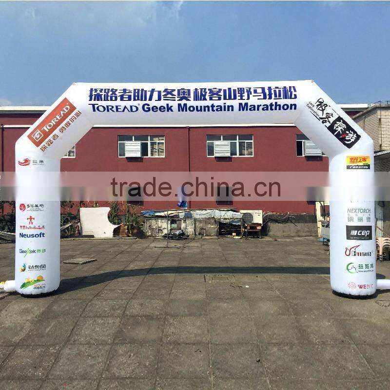 hot sale custom inflatable rainbow arch, inflatable finish line arch, inflatable entrance arch for sport race