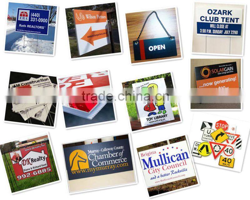 Custom Printed Plastic PP Outdoor Sign Sheet