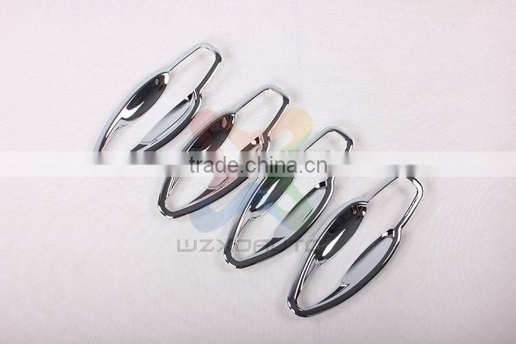 SET ABS CHROME DOOR HANDLE BOWL INSERTS COVER DOOR HANDLE BOWL FOR PEUGEOT PG 2008