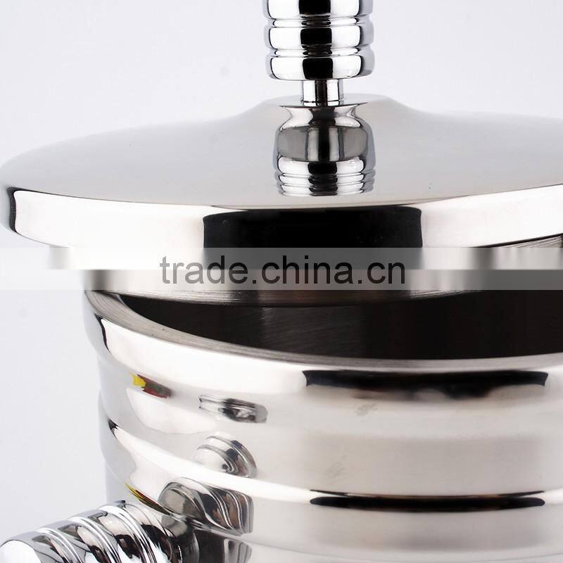 Metal Ice Bucket/ stainless steel ice cream container with Cylindrical