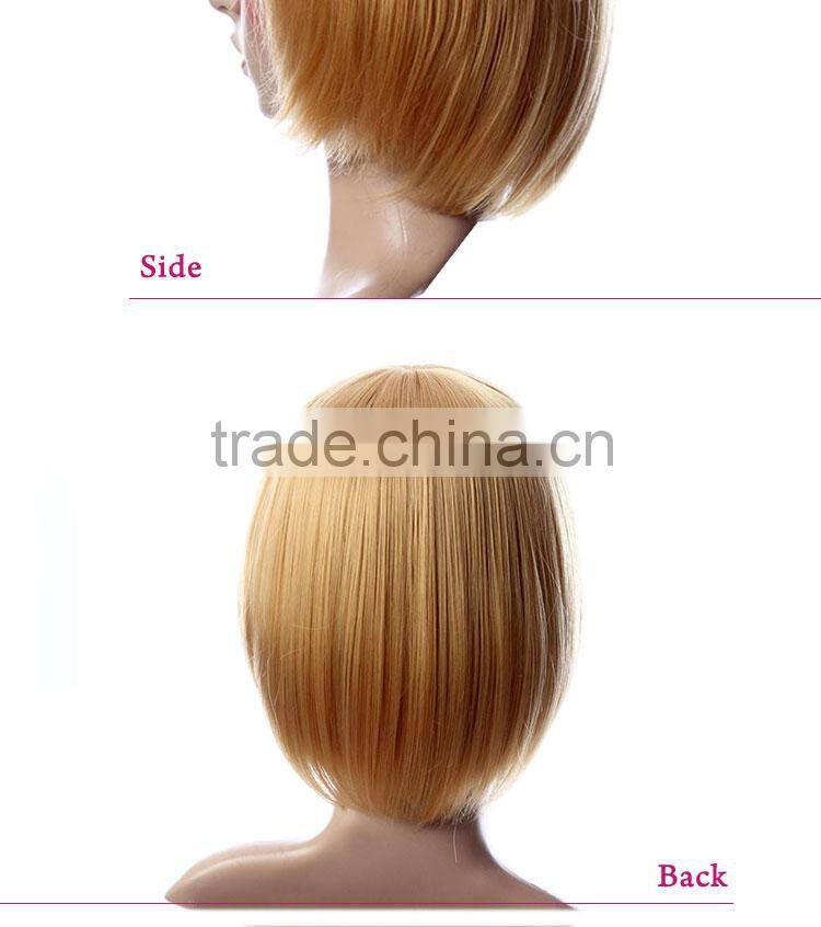 New arrival Heat Resistant Fibre Synthetic topper wholesaler wigs