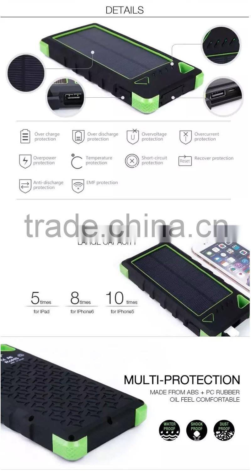 Innovative Products For Import Mobile Solar Charger Power Bank Solar Waterproof