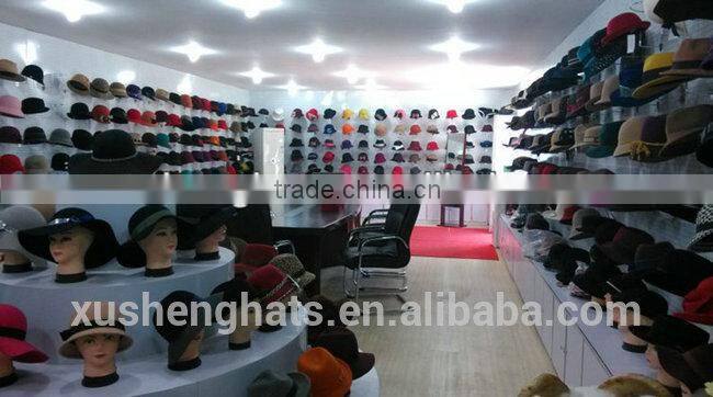 wholesale wool felt cloche hat with knitted flower with factory price