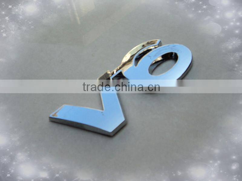 Chrome Plastic Custom sports car badges