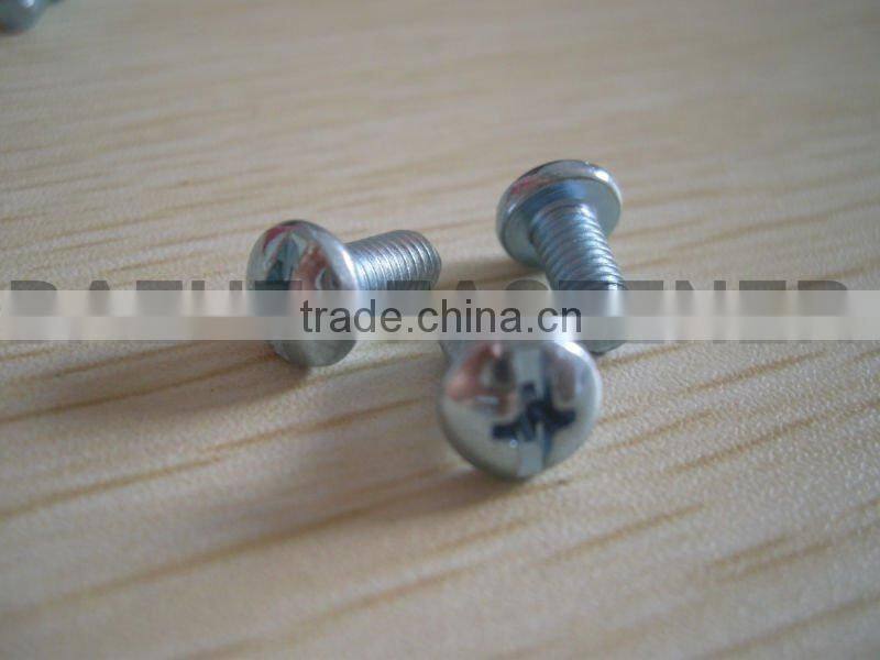 pan hex head comb.recess machine screw zinc plated