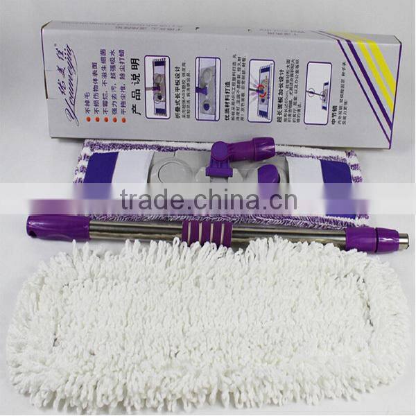 China manufactuer chenille double-sided flat mop 360 broom mop
