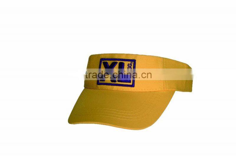 3D embroidery peak 100% cotton twill custom sun visor for promotion