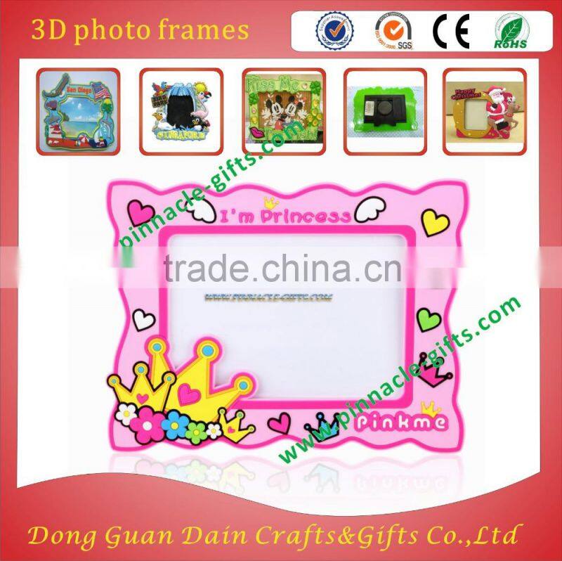 3D Drop Rubber Soft PVC Photo Frame,Ballteam Promotional Photo