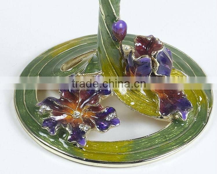 RORO Felicity iris enamel crystal glass big red wine glass