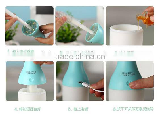 180ml ultrasonic air humidifier, mini humidifier, 2015 new products Christmas gifts