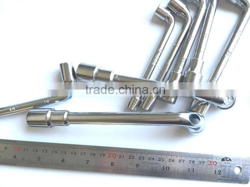 Factory Supply L type wheel wrench L socket wrench spanner for punch