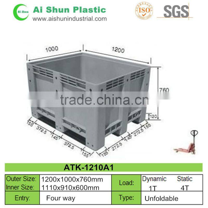 610x420x310mm stackable plastic storage container crate