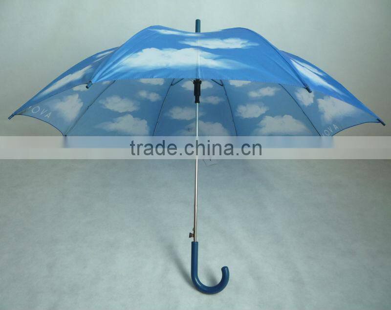 25"x8k hot sale auto open straight cloud umbrella