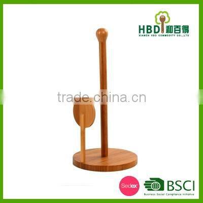 High quality Bamboo paper towel holder