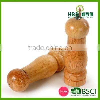 Durable desing bamboo pepper grinder/wooden salt grinder