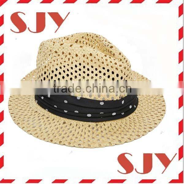 Cheap wholesale promotional custom printted logo straw hats