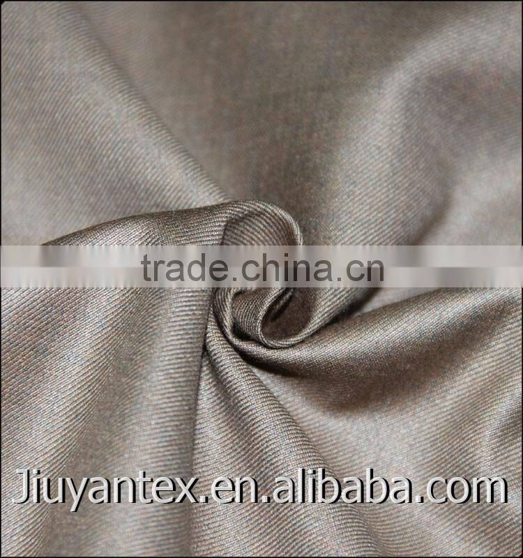 Indonesia hotselling trw twill two tone shiny silk touch men lady uniform suiting textile of clothing from supplier in China